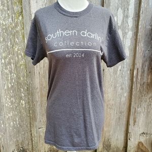 Southern Darlin Collection Gray Short Sleeve Tee